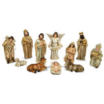 Рождественский вертеп Поклонение Волхвов Младенцу Иисусу 12 см, 11 фигурок