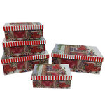 Подарочные коробки Christmas Car 15-24 см, 5 шт