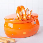 Конфетница Friendly Bunny 17*15 см оранжевая