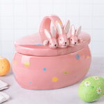 Конфетница Friendly Bunny 17*15 см розовая