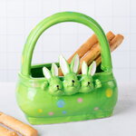 Конфетница Три Кролика 15 см зеленая