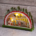 Светильник-горка Claus Village 20*14 см, 4 LED лампы