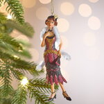 Елочная игрушка Мадам Розетта - Звезда Бурлеска 14 см, подвеска