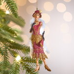 Елочная игрушка Мадам Генриетта - Звезда Бурлеска 14 см, подвеска