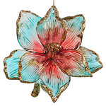 Елочная игрушка Пуансеттия Олин - Tropical Romance 10 см