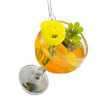 Стеклянная елочная игрушка Бокал с Коктейлем - Orange Sunrise