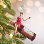 Елочная игрушка Леди Рембрандт - Cabaret Style 8 см, подвеска